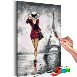 Obraz do samodzielnego malowania - Paryżanka
