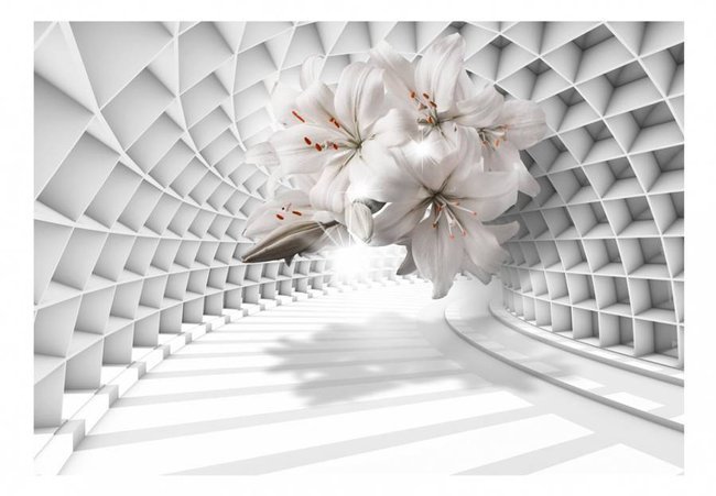 Fototapeta - Kwiaty w tunelu
