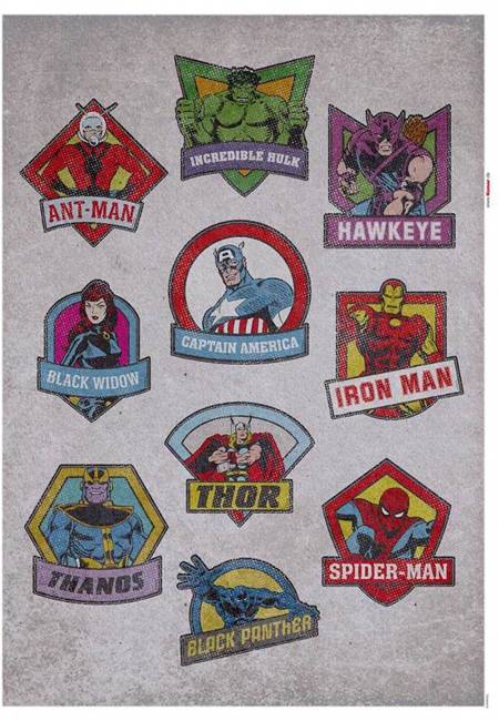 Naklejki samoprzylepne 14090h Avengers Badges